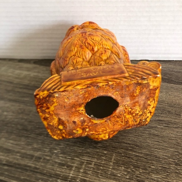 Vtg MCM Owl Coin Bank - Picture 10 of 15